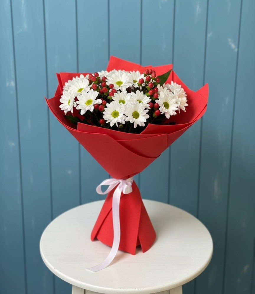 Букет цветов из: Хризантемы в Глебычево