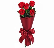 Букет 5 Красных роз Эдлесс Лав в Глебычево