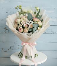 Букет цветов из:  Розы и Лизиантусы в Глебычево