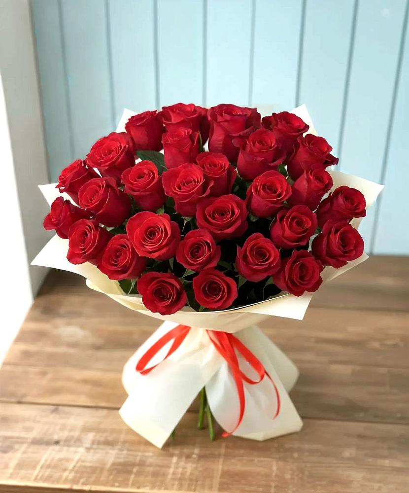 Букет 29 Красных роз в Глебычево