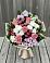 Букет цветов из: Альстромерии, Гвоздики, Розы и Хризантемы в Глебычево