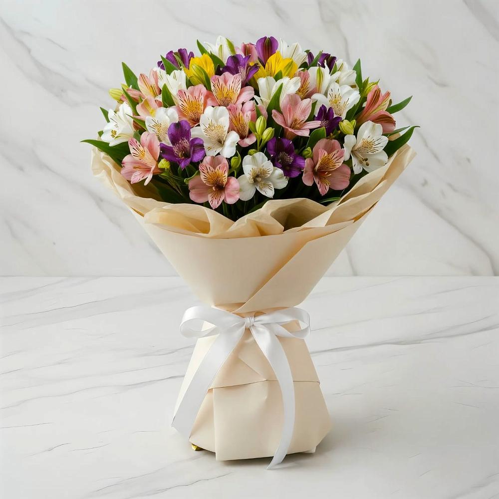 Букет цветов из: Альстромерии в Глебычево