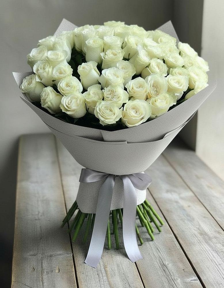 Букет 35 Белых роз в Глебычево