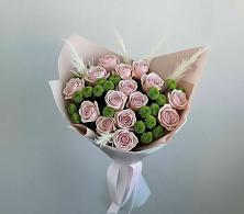 Букет цветов из:  Розы и Хризантемы в Глебычево