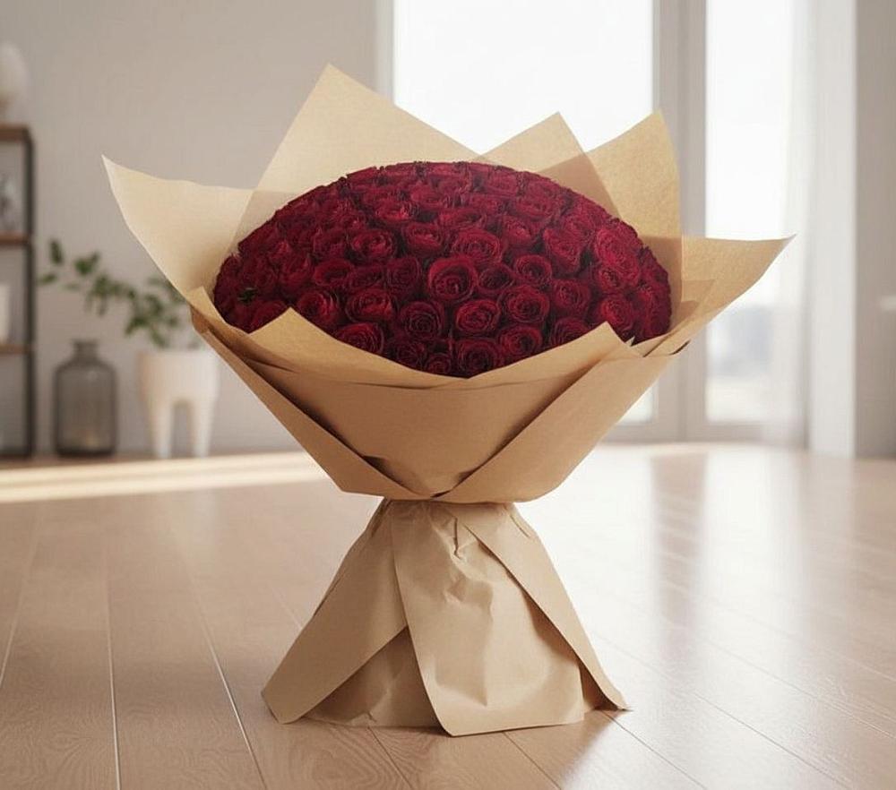 Букет 101 Красная роза в Глебычево
