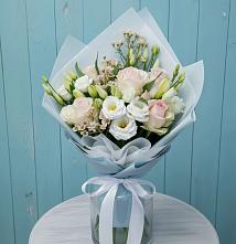 Букет цветов из:  Розы и Лизиантусы в Глебычево
