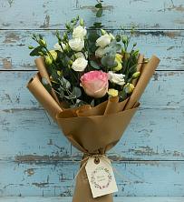 Букет цветов из:  Розы и Лизиантусы в Глебычево